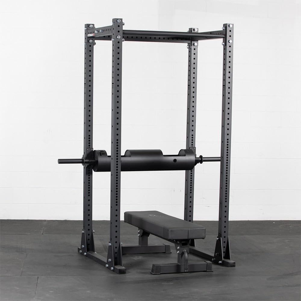 Titan Fitness 8" Rackable Strongman Log Bar, Powerlifting Log Press Competition, 1000 LB Capacity, Strength Training Specialty Barbell, Home Gym Weightlifting Equipment