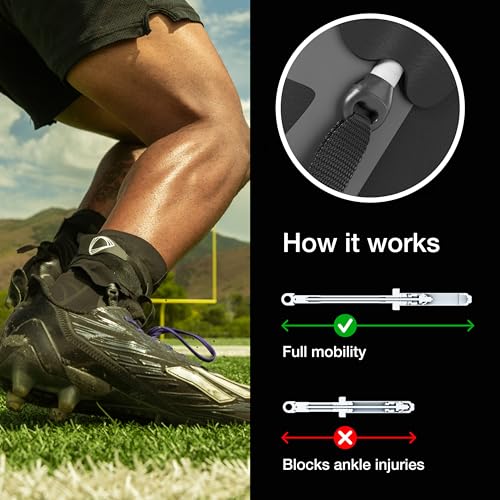 BETTERGUARDS 1.0 Ankle Brace | Adjustable Compression Support for Sprained Ankles & Injury Recovery | Tech-Enhanced Stabilizer for Running, Basketball, Soccer, All-Sports – Black, Right, L