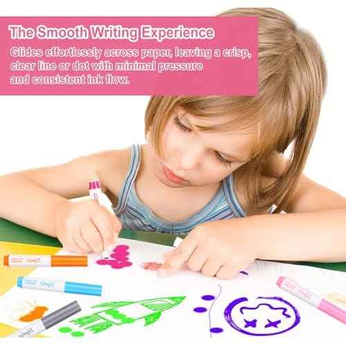 Washable Dot Markers Bulk, Pack of 320 with 16 Vibrant Colors, Shimmer Bingo Paint Daubers Supplies for Toddlers Preschool Student, Painting Art and Crafts, Non Toxic Water-Based