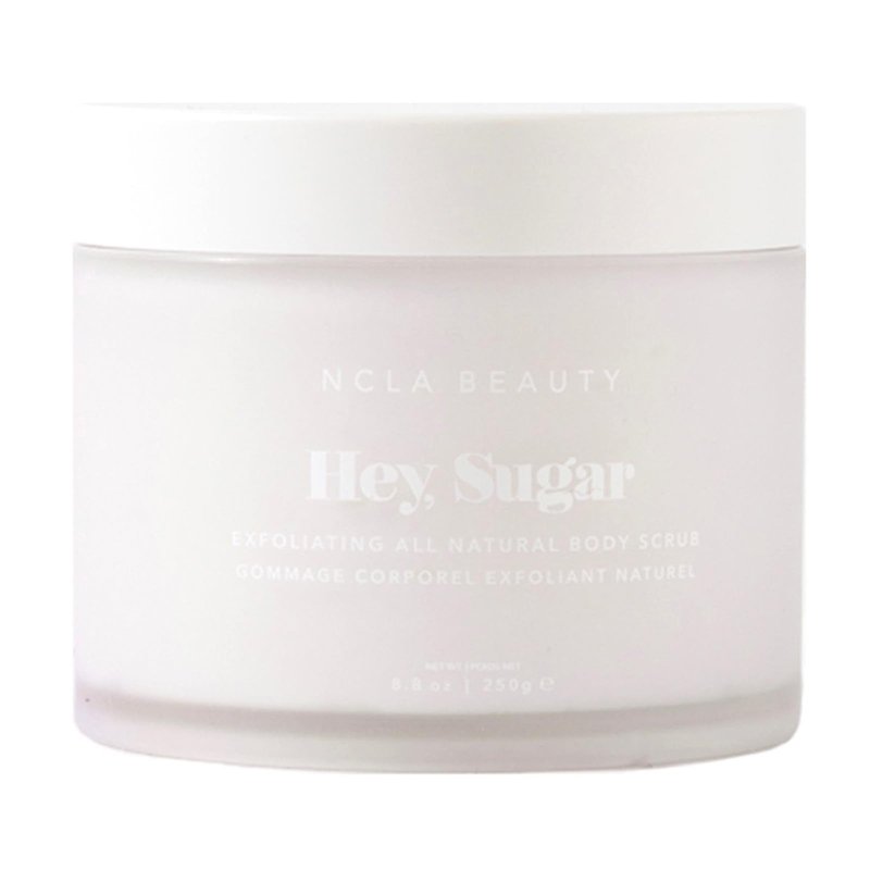 NCLA Beauty Hey Sugar All Natural Body Scrub - Moisturizing, Exfoliating Sugar Scrub - Shea, Cocoa, and Mango Butters - Coconut Vanilla - 8.8 oz