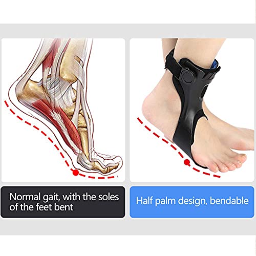 Drop Foot Brace Orthosis AFO AFOs Ankle Brace Support With Comfortable Inflatable Airbag for Hemiplegia Stroke Shoes Walking (Left foot, Small)