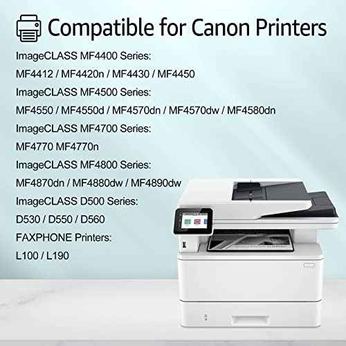 greencycle Compatible Toner Cartridge Replacement for Canon 128 CRG128 Work with ImageCLASS D530 D550 MF4770N MF4890DW MF4880DW LBP6230DW MF4450 MF4570DN Faxphone L100 L190 Printer (Black, 2-Pack)