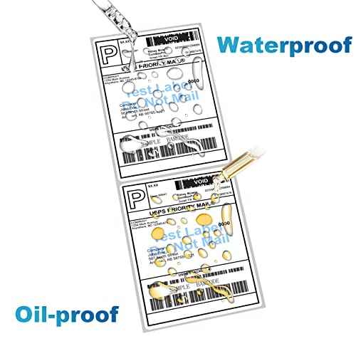 9527 Product Fanfold 4 x 6 Direct Thermal Labels White Perforated Shipping Labels,2 Stack,Total 2000 Labels