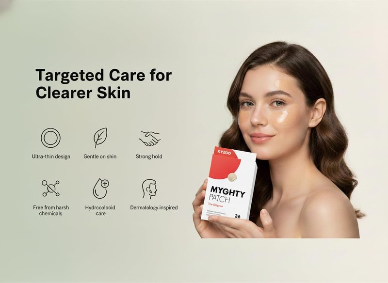 Myghty Pimple Patches for Face – Overnight Hydrocolloid Acne Patches for Zits & Blemishes, Invisible PM Spot Patches for Acne Care, Gentle Pimple Dots for Women, Men & Teens (36 Count)