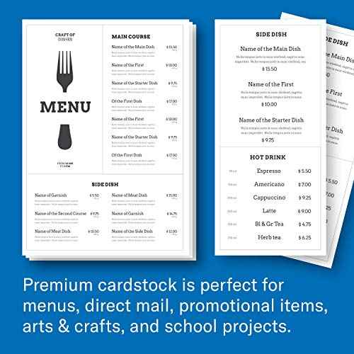 Hammermill White Cardstock, 110 lb, 8.5 x 11 White Cardstock, 5 Ream (1,000 Sheets) - Thick Card Stock, Made in the USA, 168400C