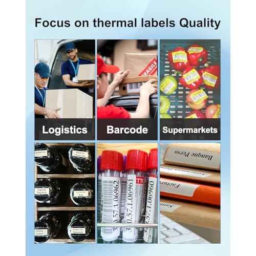 Weemay 30334 FNSKU Barcode Multi-Purpose Labels with RFID Chip, Compatible for DYMO LabelWriter Printers 5XL, 550, 550 Turbo, 4XL, 450, Wireless, 450 Duo, 2-1/4" x 1-1/4", 4 Rolls, Total 4000 Labels