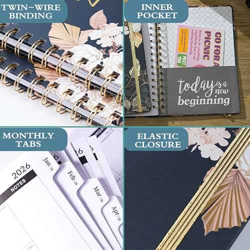 2026-2028 Monthly Planner/Calendar - 3 Year Monthly Planner 2026-2028, January 2026 - December 2028, 6.3" x8.4", 3 Year Calendar 2026-2027-2028 with Tabs, Hardcover, Inner Pocket