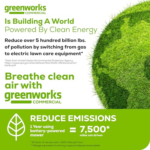 Greenworks 82V 25” Brushless (Self-Propelled) Cordless Lawn Mower, (2) 4.0Ah Batteries and Dual Port Rapid Charger (Great for Landscapers and Professionals)