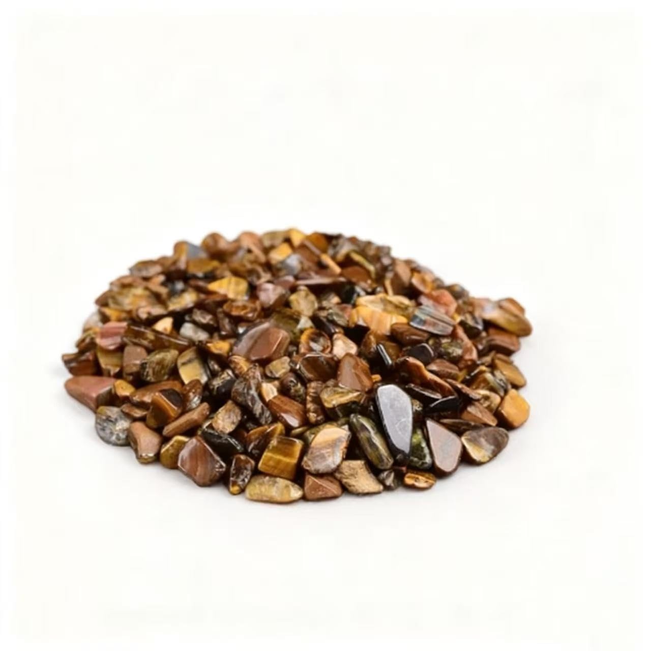 Sulanvi Bulk Raw Crystals - Beginner DIY Healing Crystal Set, 0.6-1.2” Natural Unpolished Gemstones for Terrarium, Meditation, Tarot, Grids, Aroma Stone, 0.45lb (Tiger’s Eye-S)