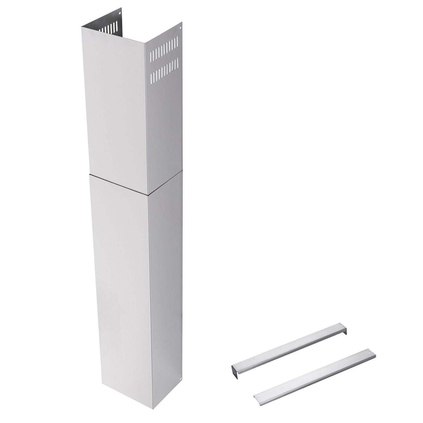 Kitchen Vent Hood Extension Stainless Steel Wall Mount Range Hood Chimney Pipe Duct Cover 210mm Width