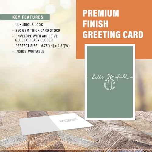 easykart labels 18 Happy Thanksgiving Cards Assortment, 6.75" x 4.5" with Envelope for Family Friends Kids Adults Clients Teachers Customers