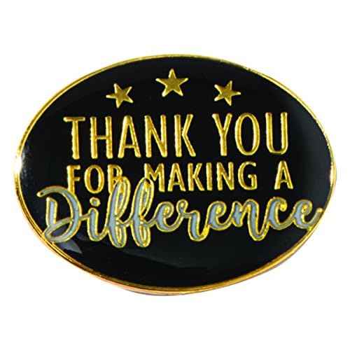 Thank You for Making a Difference Oval Appreciation Award Pin