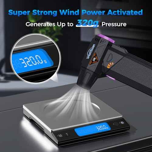 Compressed Air Duster, 210000RPM Electric Air Duster Equipped with Continuously Variable Speed, 320g Wind Pressure Turbo Blower, Rechargeable Cordless Jet Fan for Computer, Keyboard, Car Cleaning