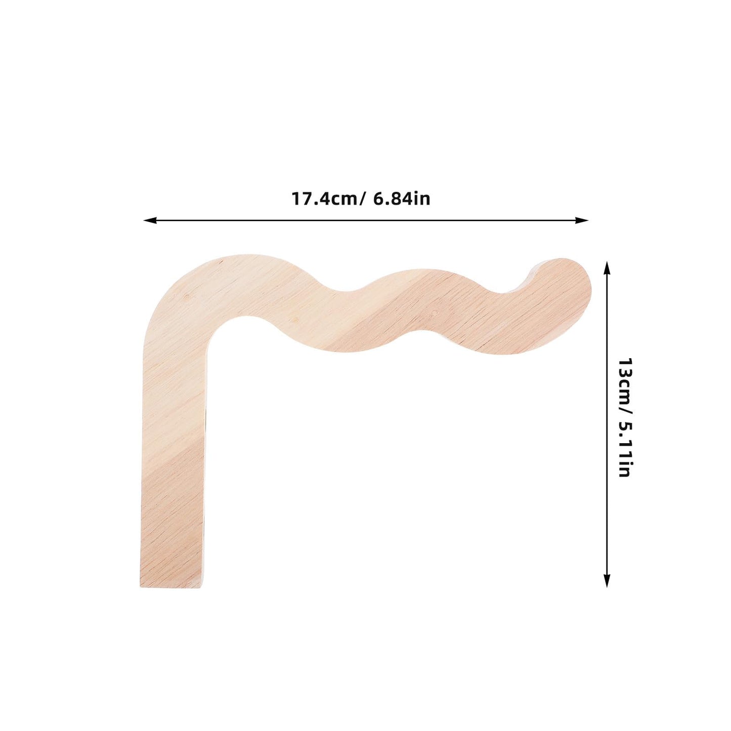 Beavorty 2pcs Wall Mounted Planter Hooks for Flower Pot Hanging Brackets, Indoor Outdoor Plant Hangers with Natural Wood Finish for Garden Lantern Wind Chime Decoration