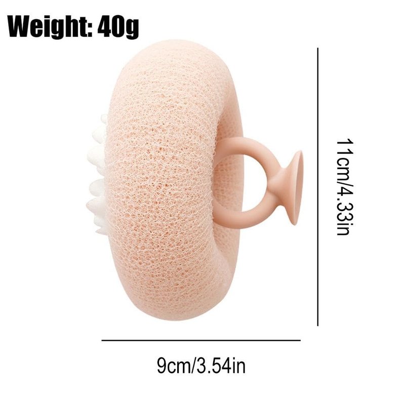 2 Pack 2-in-1 Sunflower Bath Ball Super Soft Sunflower Suction Cup Bath Ball Exfoliating Bath Sponge Cleaning Brush with Suction Cup Shower Sponges Bath Sponges Back Scrubber Shower Puffs