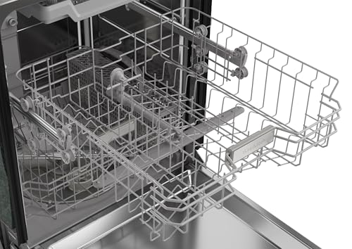 Sharp SDW6506JS 24-inch Stainless Steel Dishwasher, 49 dB, Third Rack, 12 Place Settings, Front Touch Controls
