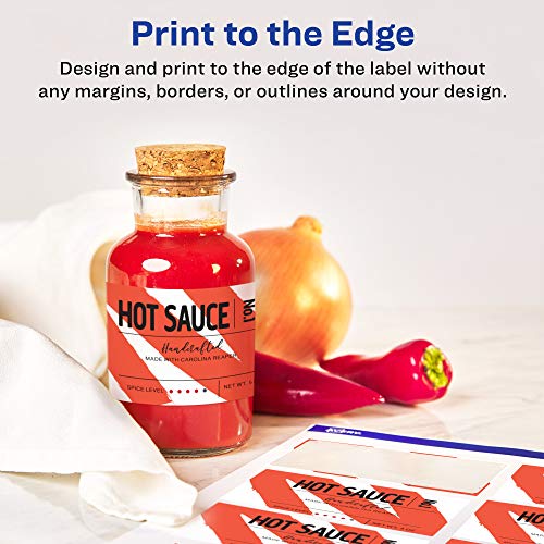 Avery Durable Waterproof Rectangle Labels, Sure Feed Technology, Print-to-The-Edge, 2" x 3", 400 Total, Oil and Tear-Resistant, Waterproof, Laser/Pigment-Based Inkjet Printable
