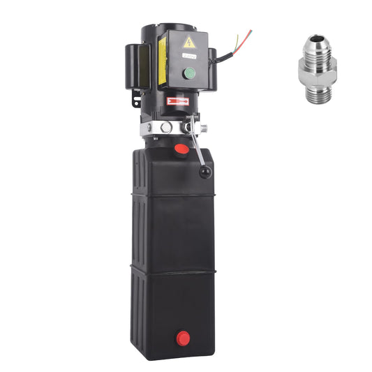 220V Hydraulic Power Unit 2950 PSI, 2HP Single-Acting Post Hydraulic Pump for Dump Trailer & Car Lifting