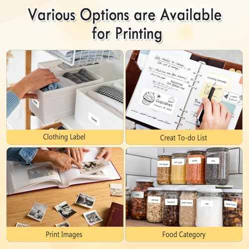 HuiJuKeJi Label Maker Machine with 50 * 30mm Tape, S2 Portable Bluetooth Mini Label Printer Maker with Personalize Templates, Inkless Thermal Sticker Printer for Home/Office/Business/Organization