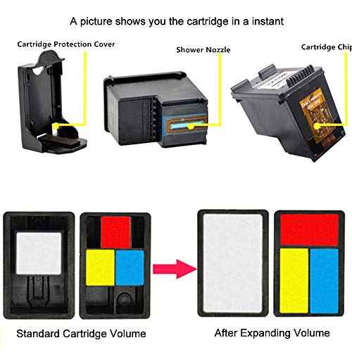 SanSeCai 275XL 276XL Ink Cartridge Remanufactured for Canon PG 275 CL 276 Ink Cartridges Pixma TS3520, TS3522 and TR4720 Printer 1 Black 1 Tri-Color
