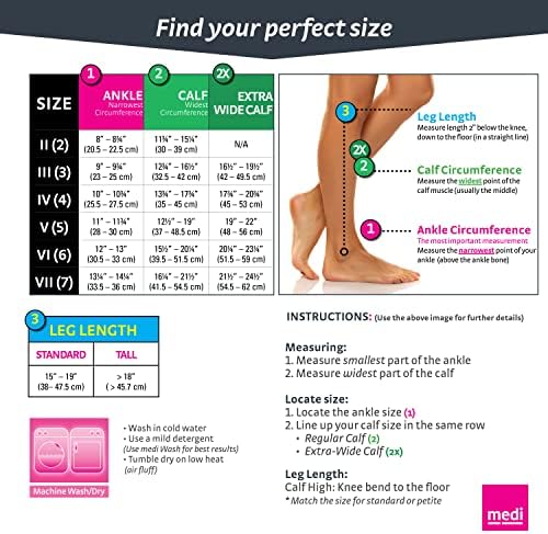 mediven for Men Classic, 15-20 mmHg – Closed Toe, Knee High Compression Stockings, Compression Dress Socks
