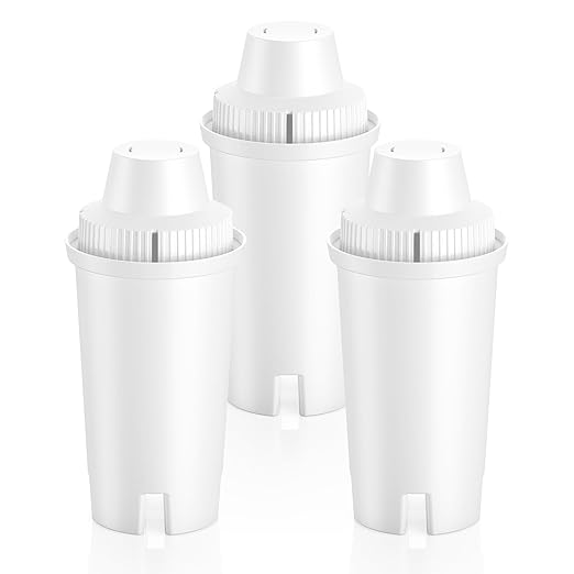 3 Pack Replacement for BritaÂ® Water Filter Pitchers and Dispensers, BPA-Free & NSF Certified, Classic OB03, MaveaÂ® 107007 35557, Metro, Everyday, UltraMax, Half-Year Filter Supply