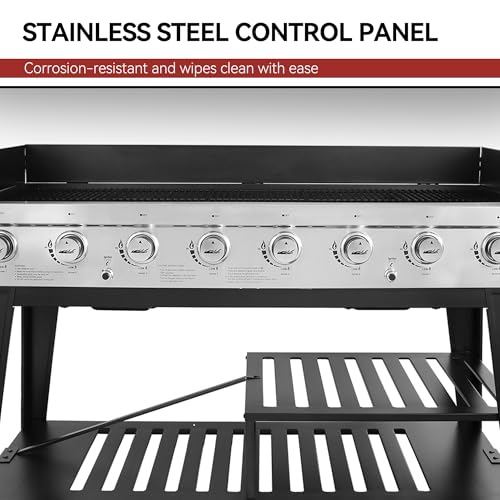 Royal Gourmet Event 8-Burner BBQ Propane Gas Grill with Cover, Picnic or Camping Outdoor