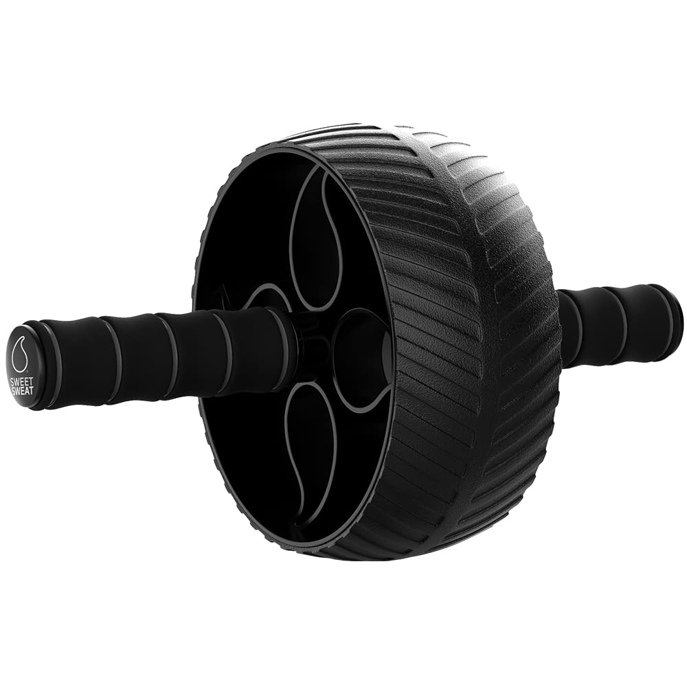 Sports Research Ab Wheel Roller with Knee Pad | Sturdy 3" Wheel for Core Workouts in The Gym or at Home"