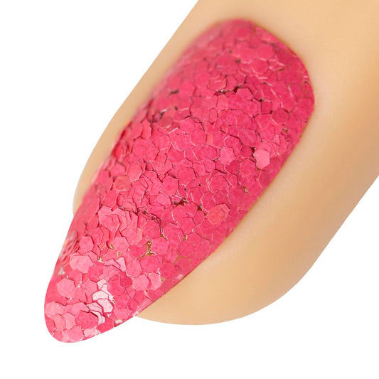 Young Nails Art Glitters - Premium Loose Nail Glitter Powder for Acrylic Nails & Gel Nails, Nail Sequins, Nail Sparkles, Nail Art Powder, Fine & Chunky Glitter, Durable, Punch Line, 1 oz