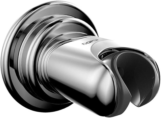 BOPai Suction Cup Shower Head Holder for Handheld Shower â No Drill, for Smooth Surfaces Only, Adjustable 20Â°, Chrome