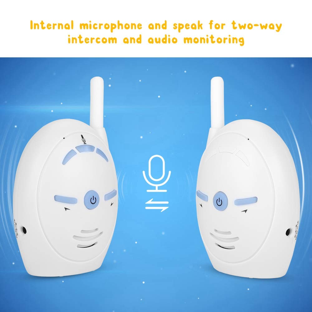 Digital Audio Baby Monitor, Nanny Intercom Surveillance System Support Two Way Audio, High Sensitivity Security Alarm for Home Baby Pet Monitor US