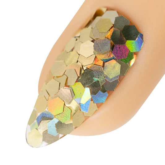 Young Nails Art Glitters - Premium Loose Nail Glitter Powder for Acrylic Nails & Gel Nails, Nail Sequins, Nail Sparkles, Nail Art Powder, Fine & Chunky Glitter, Durable, Artist Table, 1 oz