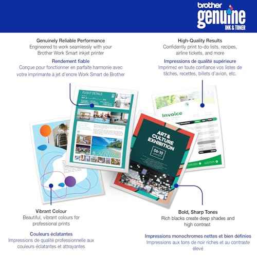 Brother Genuine LC5013PK 3-Pack Standard Yield Cyan, Magenta, and Yellow Ink Cartridges (for use with Work Smart 1260, 1360, and 1410 Printers)