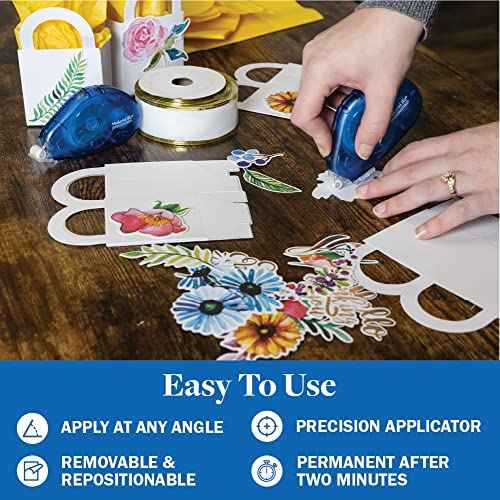 Double Sided Adhesive Tape for Crafts. Repositionable DOTS. 12 Pack