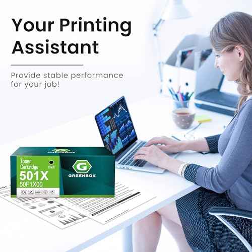 GREENBOX Remanufactured 501X Extra High Yield 10,000 Pages Toner Cartridge Replacement for Lexmark 501X 50F1X00 Use for MS410, MS510, MS610 Series Printer (Black, 1-Pack)