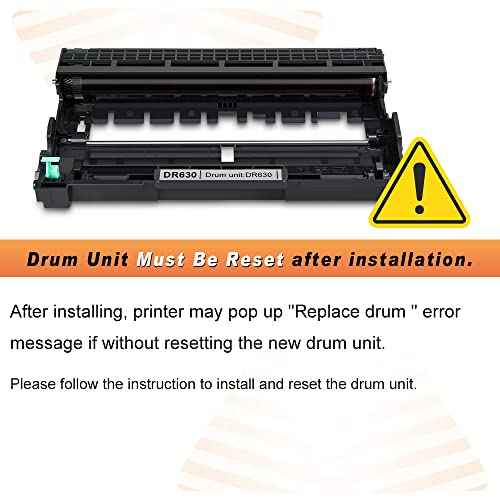 V4INK Compatible DR-630 Drum Replacement for Brother DR630 DR660 Drum for Brother HL-L2300D HL-L2320D HL-L2340DW HL-L2360DW HL-L2380DW MFC-L2700DW MFC L2720DW L2740DW DCP-L2520DW DCP-L2540DW Printer