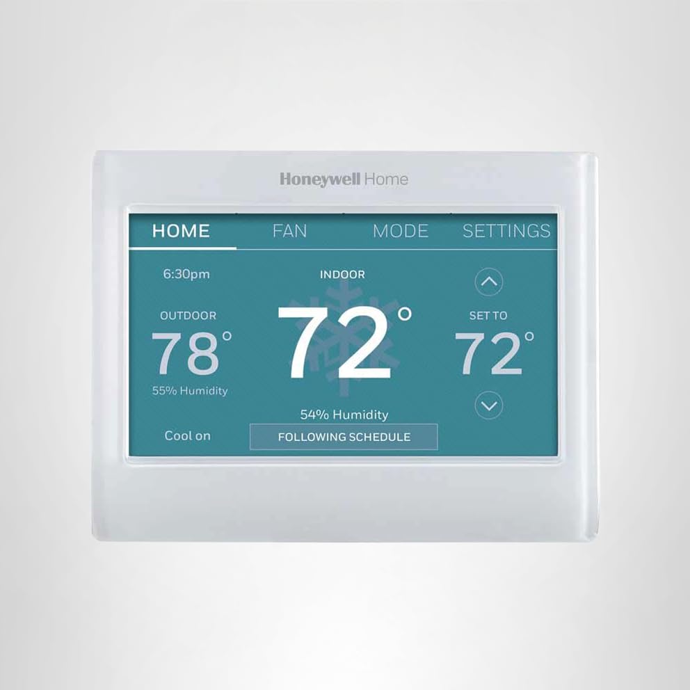 Honeywell Home RTH9600WF Smart Color Thermostat ENERGY STAR Wi-Fi Programmable Touchscreen Alexa Ready - C-Wire Required