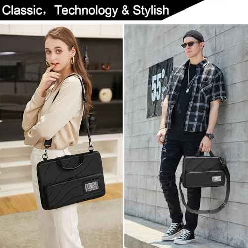 BUG 14.2-15.6 Inch Laptop Case Hard Shell, Protective Laptop Carrying Case with Stand for Heat Dissipation