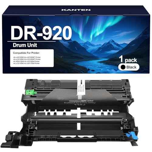 KANTEN DR-920 Black Drum Unit Compatible with Brother HL-L5210DN HL-L5215DW HL-L6210DW HL-L6210DWT DCP-L5510DN MFC-L5710DN Printer (1 Pack)