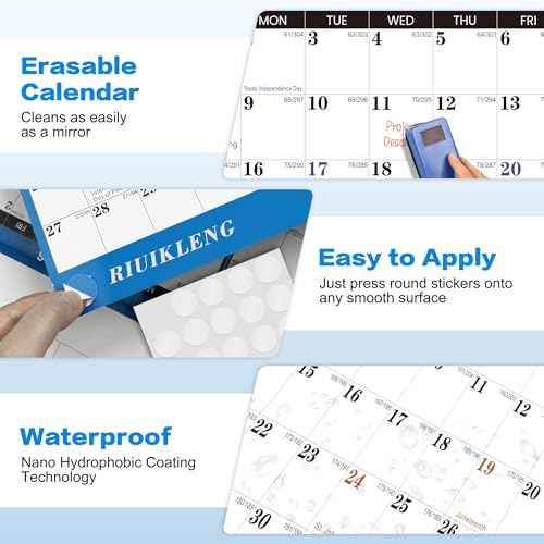 32" x 48" 2026 Wall Calendar Folded Wet & Dry Erase 12 Month Annual Yearly Wall Planner Vertical-Horizontal,Reversible