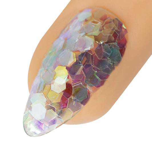 Young Nails Art Glitters - Premium Loose Nail Glitter Powder for Acrylic Nails & Gel Nails, Nail Sequins, Nail Sparkles, Nail Art Powder, Fine & Chunky Glitter, Durable, Self Soother, 1 oz