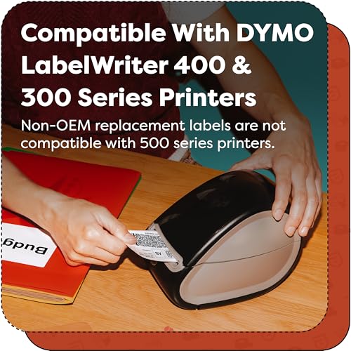 Aegis Adhesives - Compatible Direct Thermal Labels Replacement for DYMO 30334 (2-1/4" X 1-1/4") Barcode, UPC - Use with Labelwriter 450, 450 Turbo, 4XL Printers (12 Rolls)