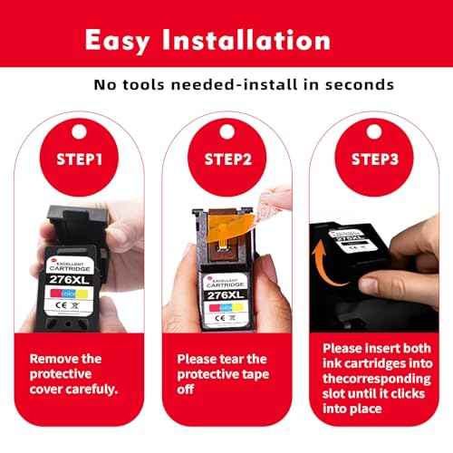 275XL Black Ink Cartridges for Canon Printers Replacement for Canon tr4700 Ink Cartridges Compatible for PIXMA TR4720 TS3522 TS3722 TR4722 TS3500 TS3520 TS3720 TR4723 TR3700 TR4722 Ink