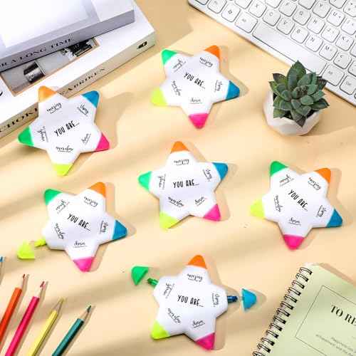 50 Pcs Christian Gifts Bible Highlighters and Pens No Bleed Inspirational Highlighters Brush Tip Bulk Church Sunday School Gift Bible Study Supplies Religious Stationery