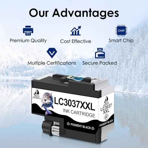 DOUBLE D Compatible LC3037 LC3037XXL Ink Cartridges for Brother LC3037 LC3037XXL LC3039, High Yield for MFC-J6945DW MFC-J5845DW XL MFC-J5945DW MFC-J6545DW XL (Black, Cyan, Yellow, Magenta, 4 Pack)