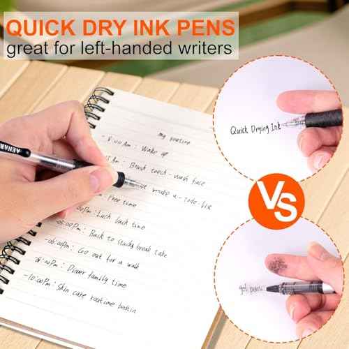 20 Pieces Gel Pen Refills Compatible with Pilot G2 Pens 0.7 Refills Black, Medium Point Ink Pen Refills for Click Pens