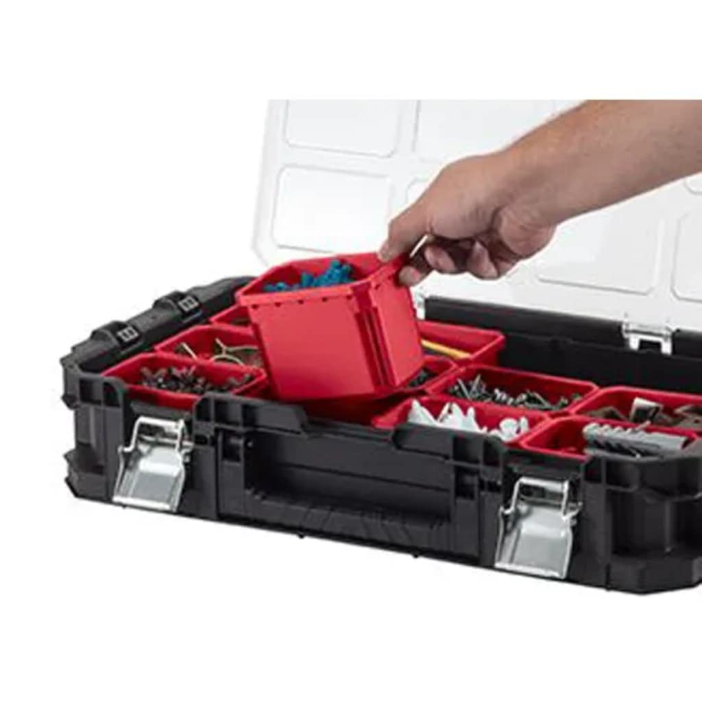 Keter 240051 Connect Organizer Tool Box, Black/Red, 54 x 30.2 x 11.5 cm