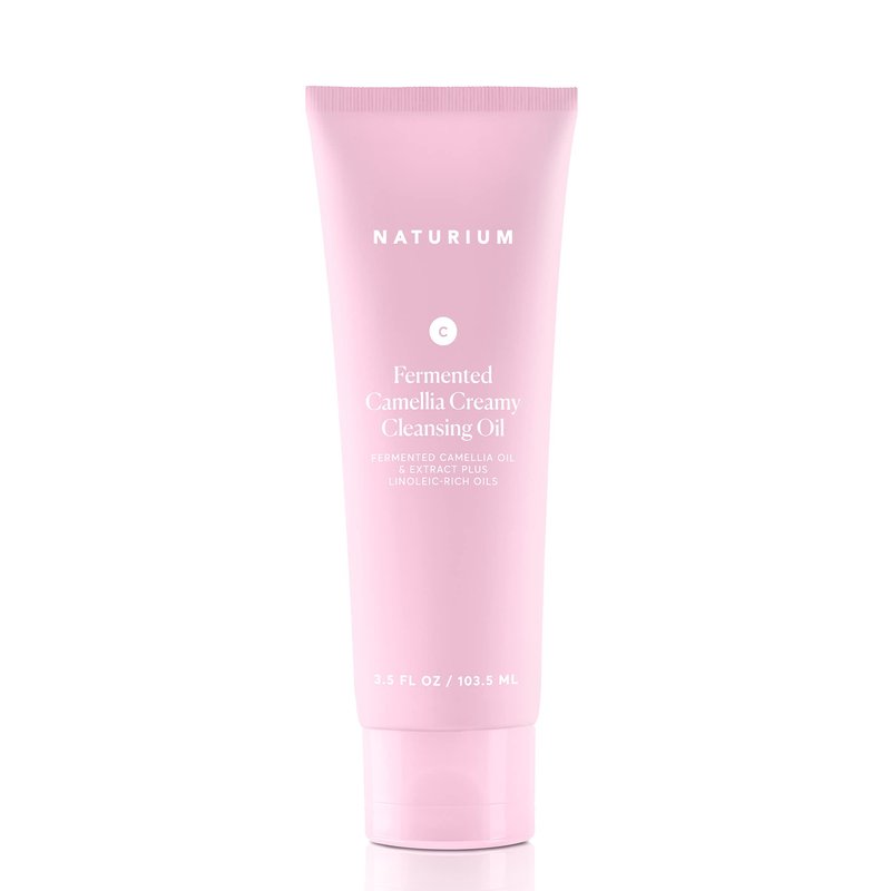 Naturium Camellia Creamy Cleansing Oil, Fermented Camellia Oil & Extract Plus Linoleic-Rich Oils, 3.5 oz