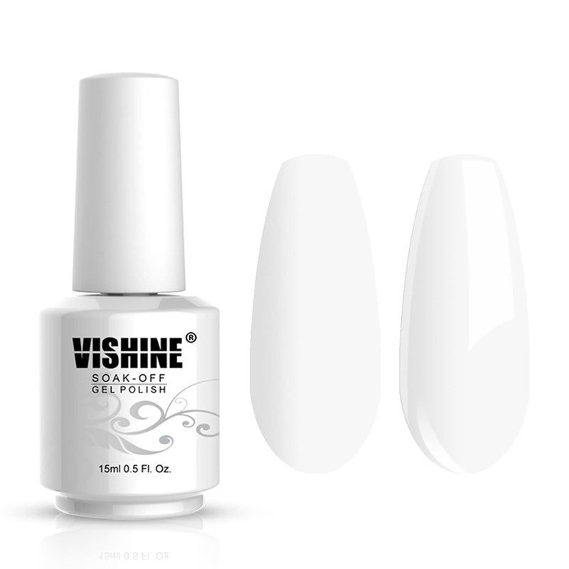 Vishine Nail Art UV LED Lamp Gel Polish Long-lasting Manicure Kit 4 Colors Set C183