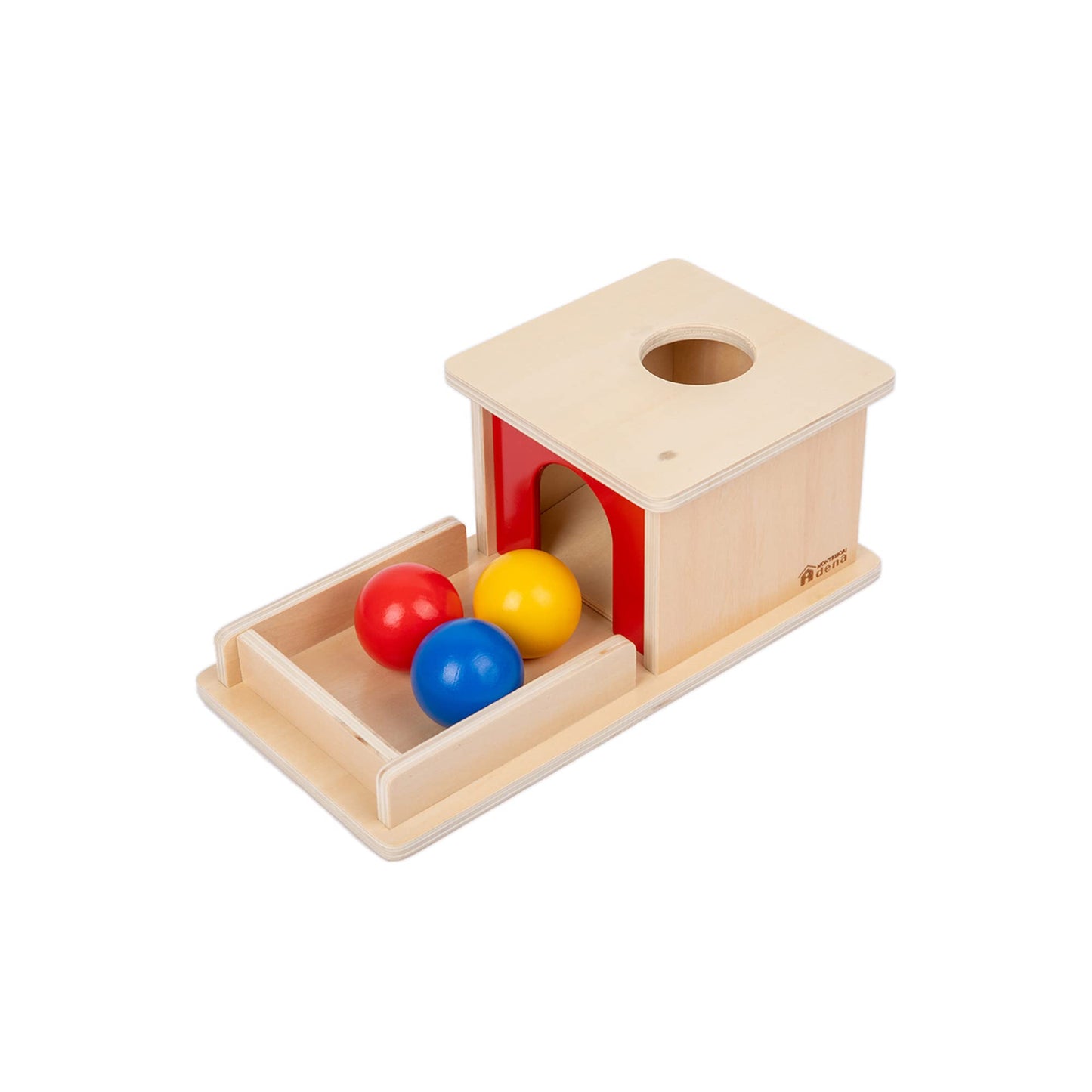 Adena Montessori Play Kit for 7-8 Months Baby,9 in 1 Learning Educational Toys for Toddler,Include Object Permanence Box,Different Balls,Shape Puzzles and More,Christmas Birthday Gift for Boys Girl